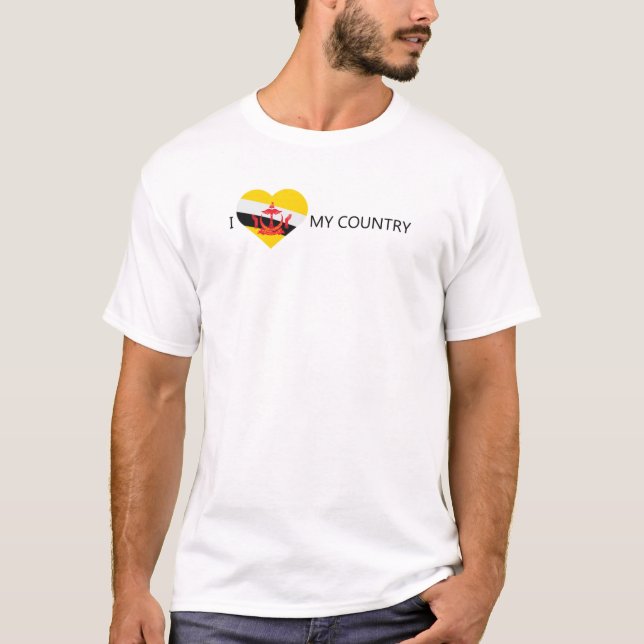 Camiseta Eu amo Brunei (Frente)
