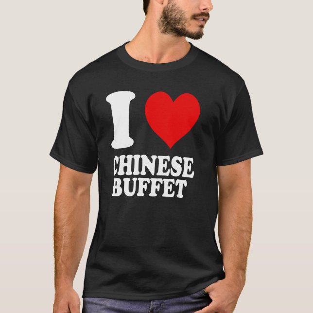 Camiseta Eu Amo Buffet Chinês (Frente)
