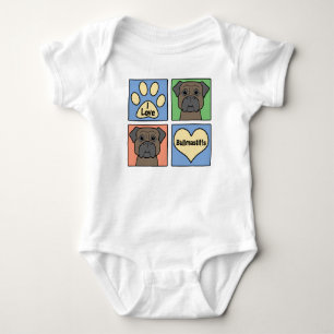 Camiseta Eu amo Bullmastiffs