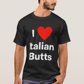 Camiseta Eu Amo Bumbuns Italianos - Com Um Coração Vermelho