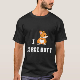 Camiseta Eu Amo Bunda de Corgi
