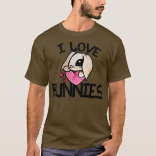 Camiseta Eu amo Bunnies