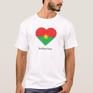 Camiseta Eu amo Burkina Faso