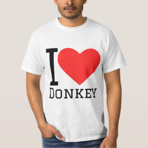 Camiseta Eu amo burro