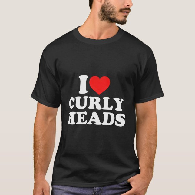 Camiseta Eu Amo Cabeças Curvas (Frente)