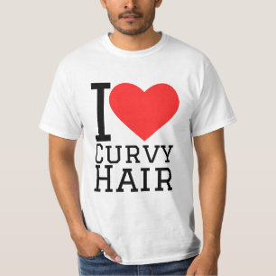 Camiseta Eu amo cabelo ondulado