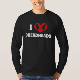 Camiseta Eu Amo Cabelos Rastejados Coração Rastalhos Trança