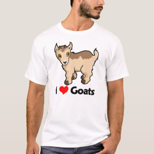 Camiseta Eu amo cabras