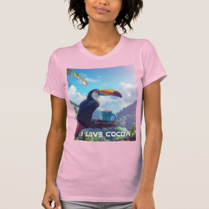 CAMISETA EU AMO CACAU - TUCANO