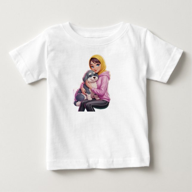 Camiseta Eu amo cachorros (Frente)
