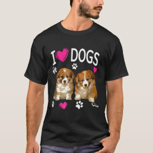 Camiseta Eu Amo Cachorros Cachorros Cachorros Cachorros Pup