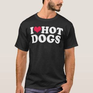 Camiseta Eu Amo Cachorros Quentes