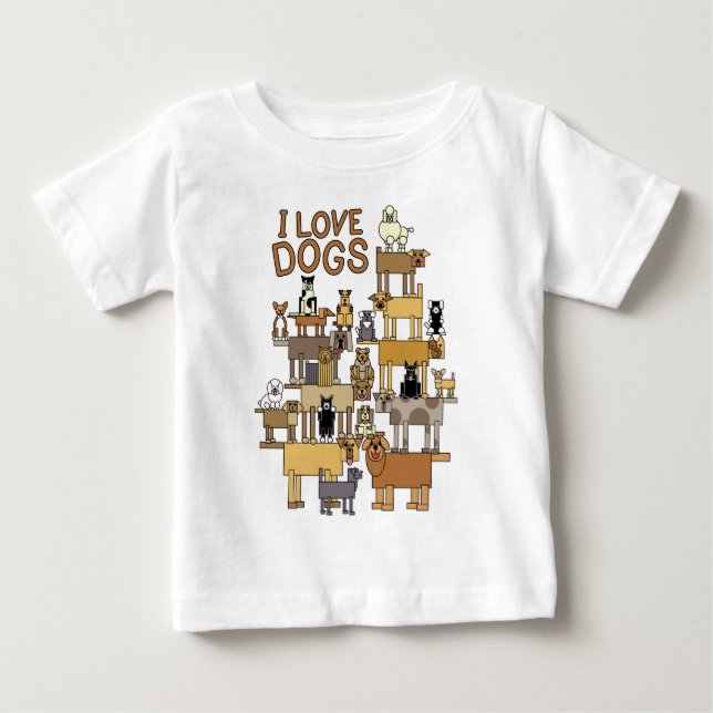 CAMISETA EU AMO CÃES (Frente)