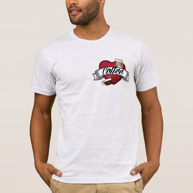 Camiseta Eu Amo Café (Frente)