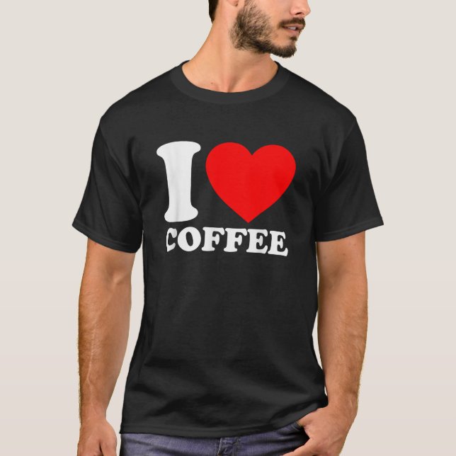 Camiseta Eu Amo Café (Frente)
