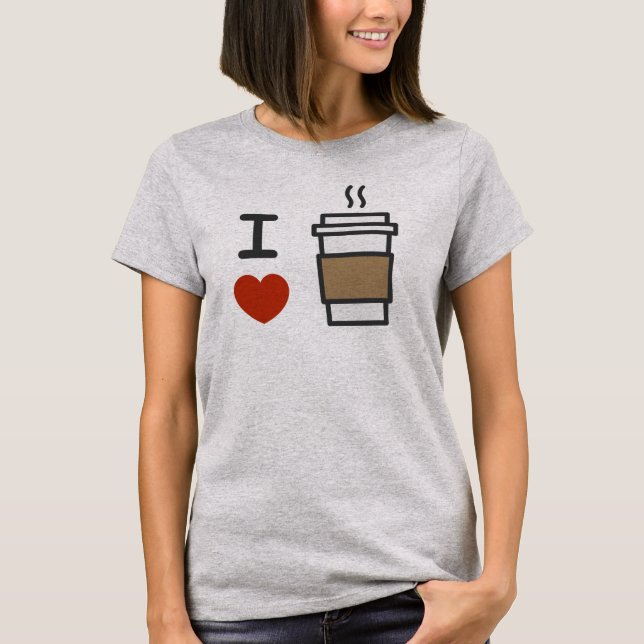 Camiseta Eu Amo Café (Frente)