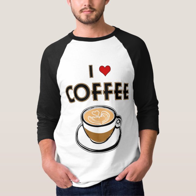 Camiseta Eu Amo Café (Frente)