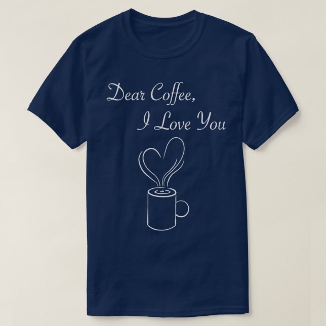 CAMISETA EU AMO CAFÉ2 (Frente do Design)