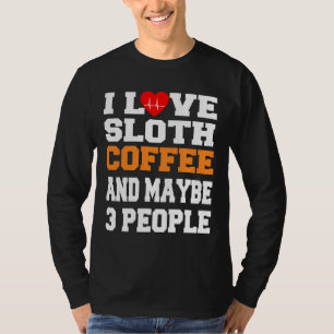 Camiseta Eu Amo Café Leve E Talvez 3 Pessoas