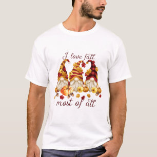 Camiseta Eu Amo Cair A Maioria De Todos Os Gnomos Bonitos P