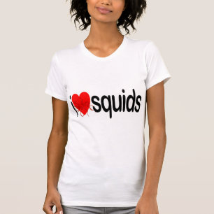 Camiseta Eu amo calamares