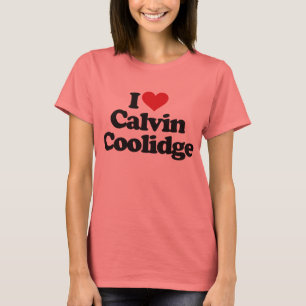 Camiseta Eu amo Calvin Coolidge