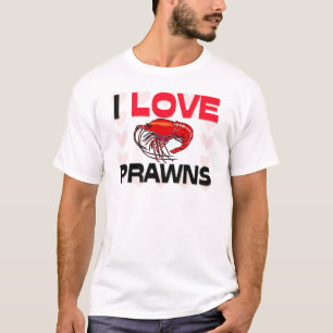 Camiseta Eu amo camarões