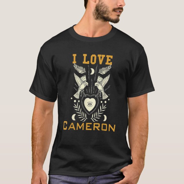 Camiseta Eu amo Cameron (Frente)