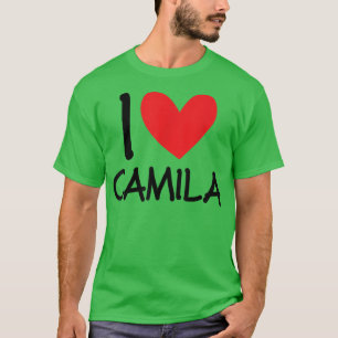 Camiseta Eu Amo Camila Nome Menina Personalizada Mulher Bff