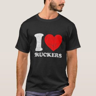 Camiseta Eu Amo Caminhoneiros Engraçados Comboio Liberdade