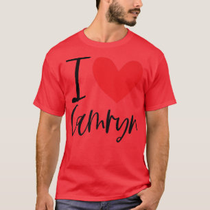 Camiseta Eu Amo Camryn Name Personalizado Rapariga Bff Fri