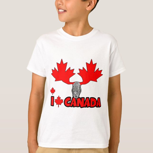 Camiseta Eu amo Canadá (Frente)