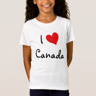Camiseta Eu amo Canadá
