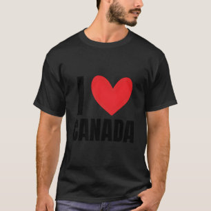Camiseta Eu Amo Canadá Francês Ottawa Canadá América do Nor