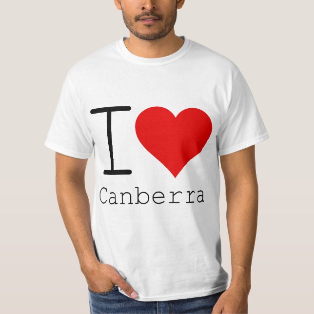 Camiseta Eu amo Canberra (Frente)