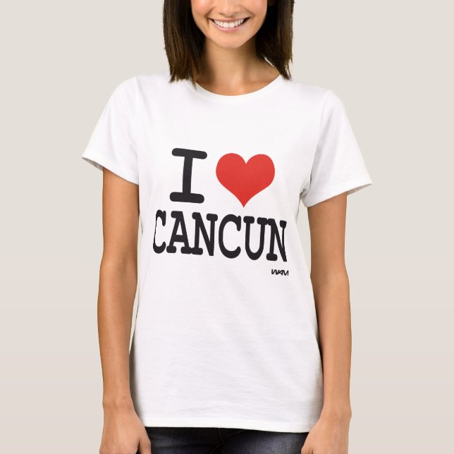 Camiseta Eu amo Cancun (Frente)