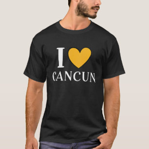 Camiseta Eu Amo Cancun México Férias 8