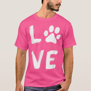Camiseta Eu Amo Cão Cachorro Cachorro Cachorro Cachorro Cac
