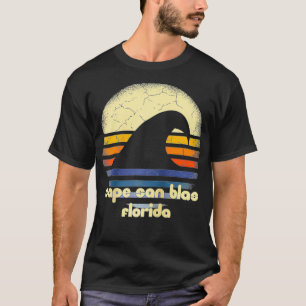 Camiseta Eu amo Cape San Blas Beach Florida Ocean Wave FL