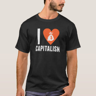 Camiseta Eu Amo Capitalismo Empreendedores Executivos Empre