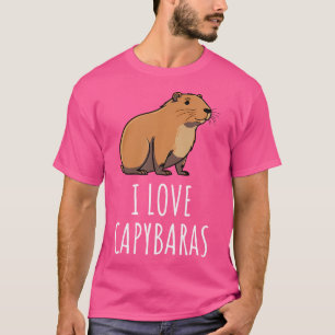Camiseta Eu Amo Capybaras