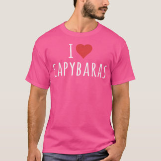 Camiseta Eu Amo Capybaras
