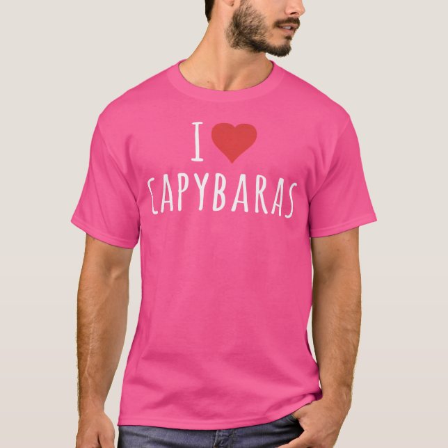 Camiseta Eu Amo Capybaras (Frente)