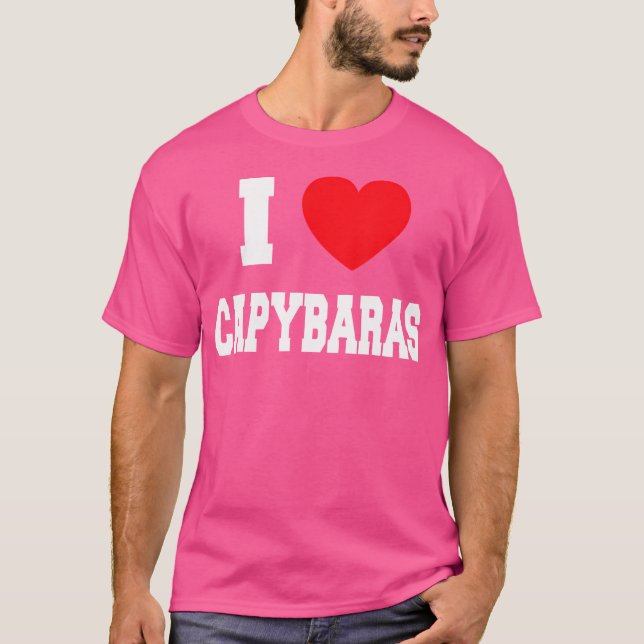 Camiseta Eu Amo Capybaras (Frente)