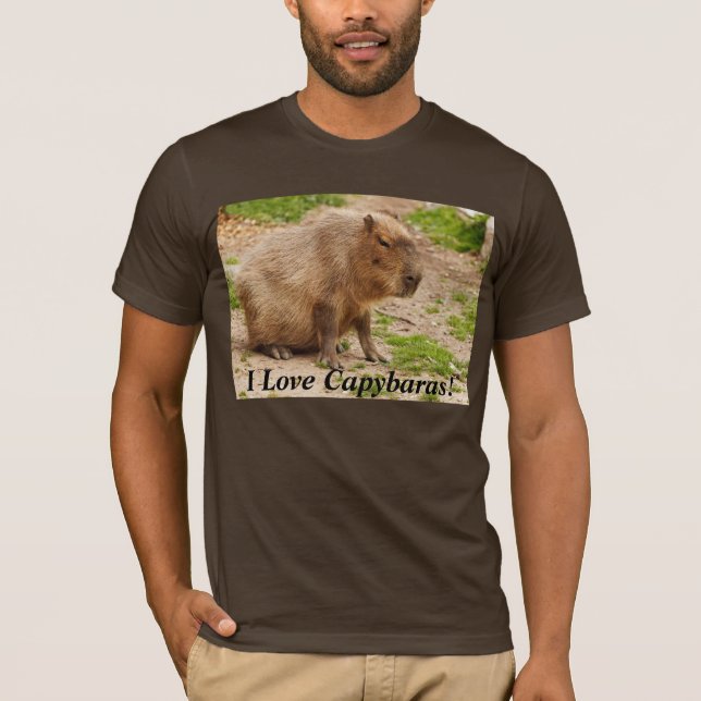 Camiseta Eu Amo Capybaras!Camiseta (Frente)