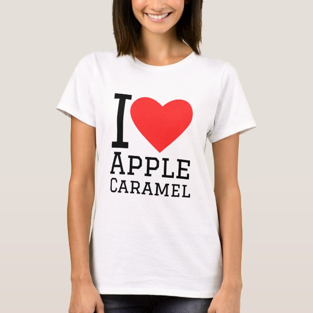 Camiseta Eu amo Caramelo Apple (Frente)