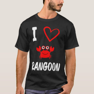 Camiseta Eu Amo Caranguejo Rangoon