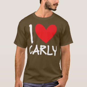 Camiseta Eu Amo Carly Name Personalised Girl Woman Bff Frie