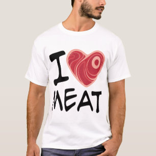 Camiseta Eu Amo Carne
