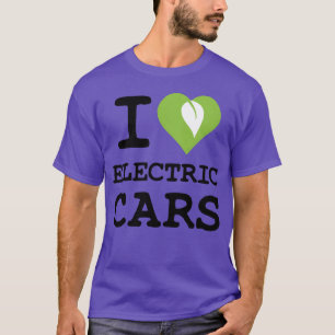 Camiseta Eu amo carros elétricos amigos